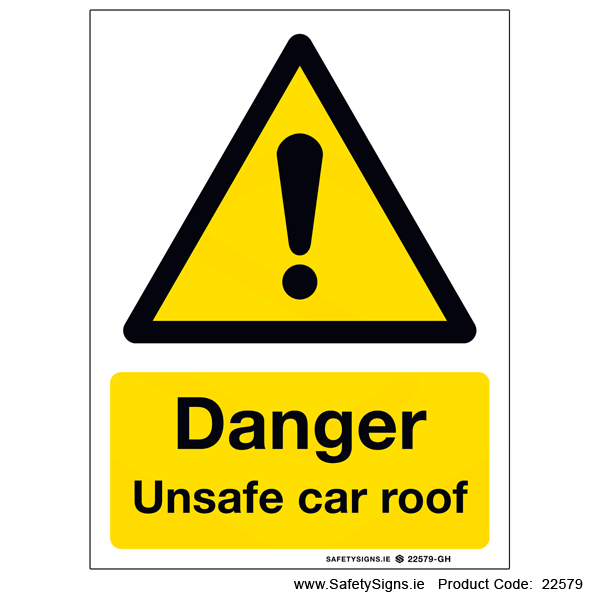 Unsafe Car Roof - 22579