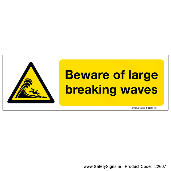 Beware of Large Breaking Waves - 22607