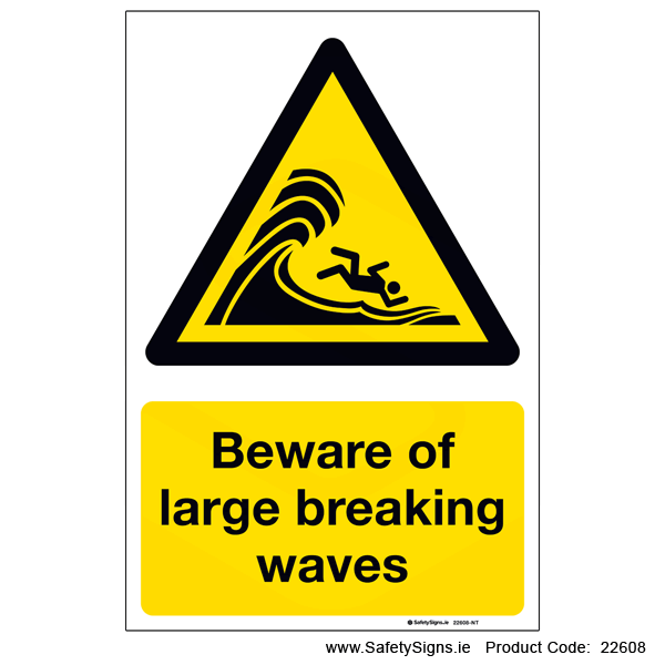 Beware of Large Breaking Waves - 22608