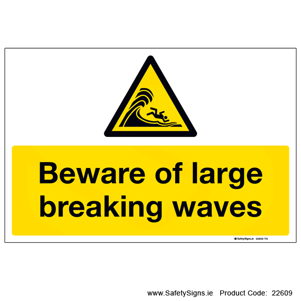 Beware of Large Breaking Waves - 22609