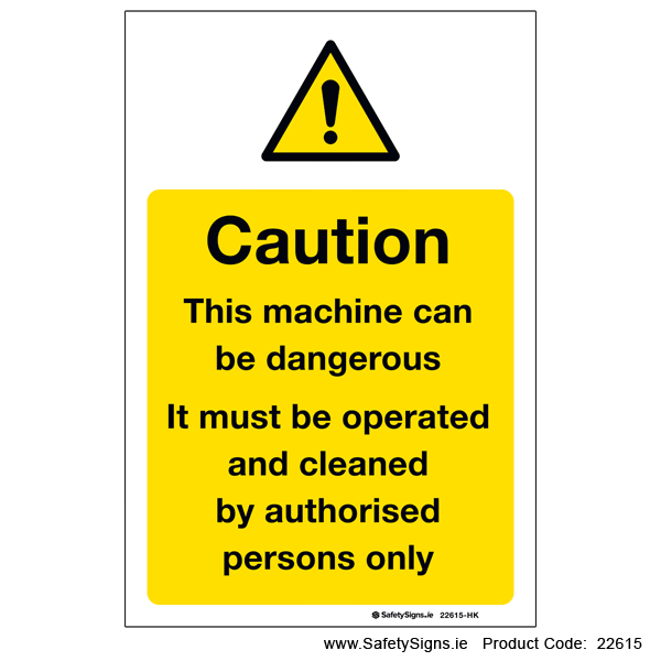Machine can be Dangerous - 22615