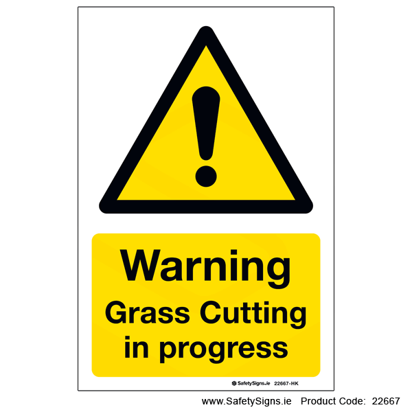 Grass Cutting in Progress - 22667