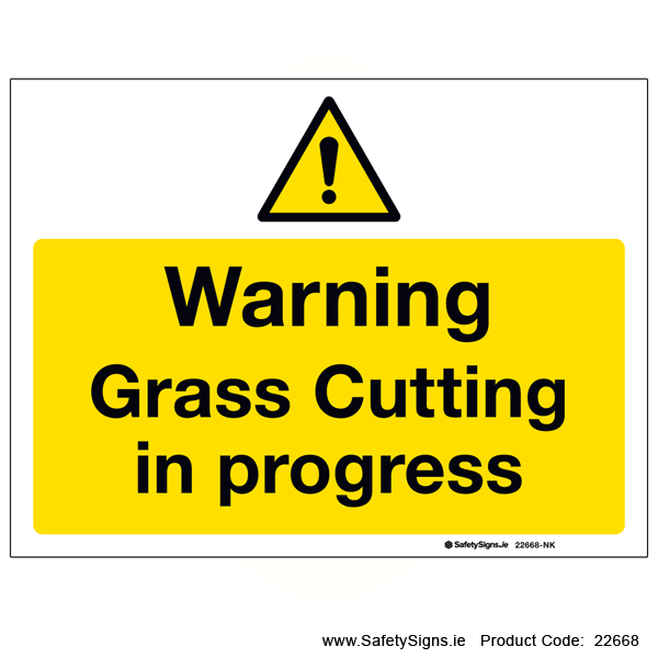 Grass Cutting in Progress - 22668