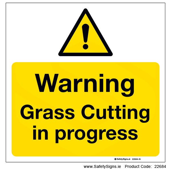 Grass Cutting in Progress - 22684