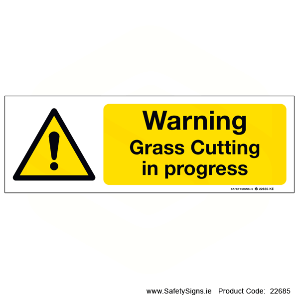 Grass Cutting in Progress - 22685