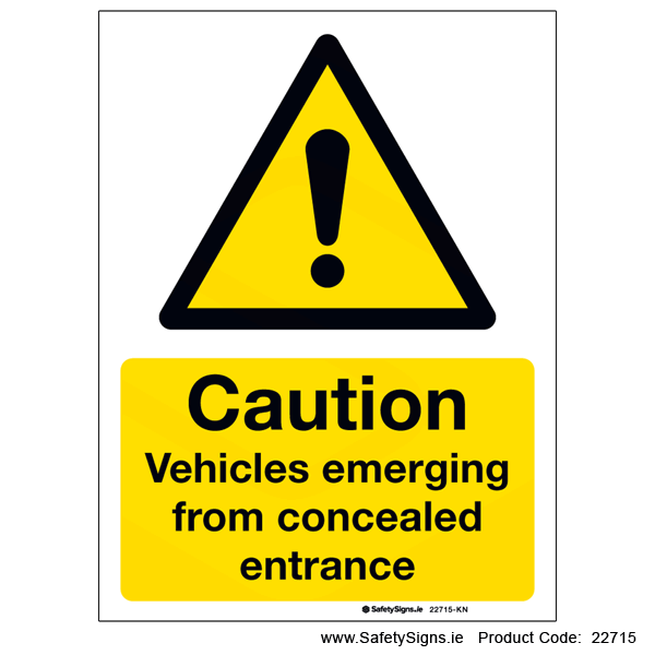 Vehicles Emerging from Concealed Entrance - 22715